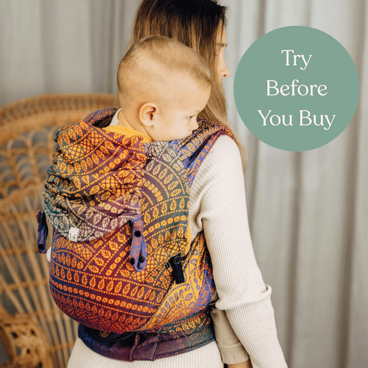 LennyLamb-Try Before You Buy: LennyHybrid Half Buckle Baby Carrier (Toddler/Preschool Size) - Cloth and Carry