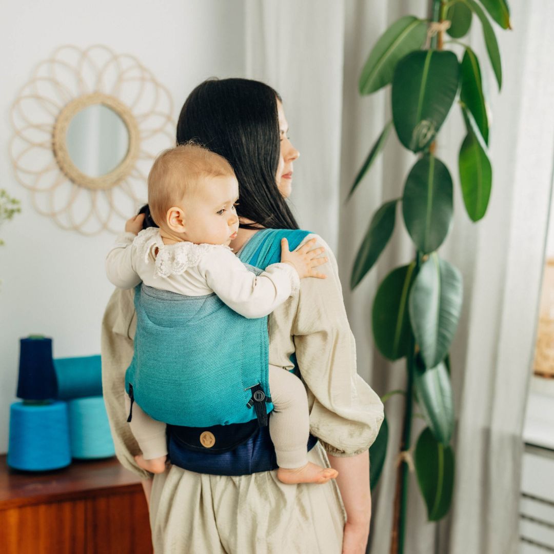 LennyLamb-BABY CARRIER HIRE: LennyHybrid Half Buckle Baby Carrier - Cloth and Carry