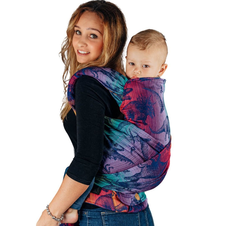 LennyLamb - LennyHybrid Half Buckle Toddler / Preschool Carrier - Jurassic Park - New Era (100% Cotton) - Cloth and Carry