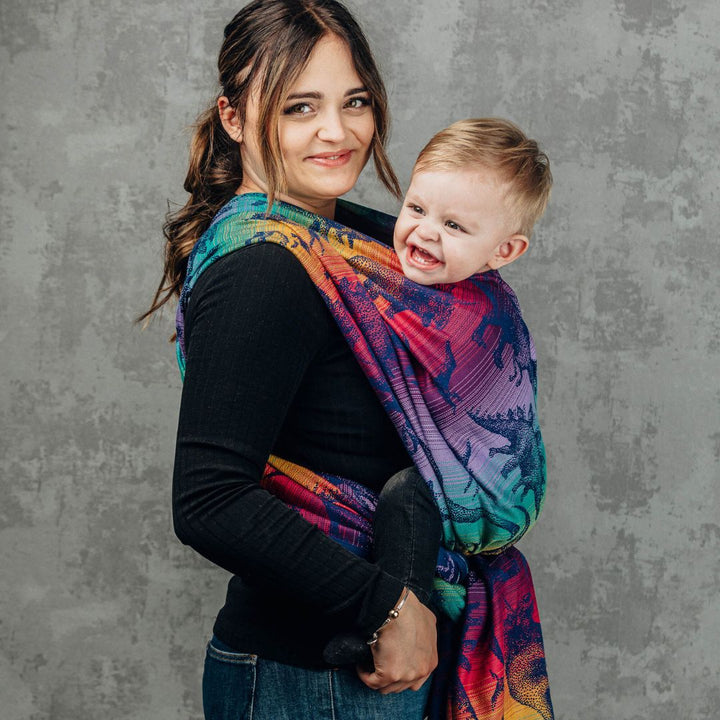 LennyLamb - LennyLamb Baby Sling Woven Wrap - Jurassic Park - New Era (100% Cotton) - Cloth and Carry