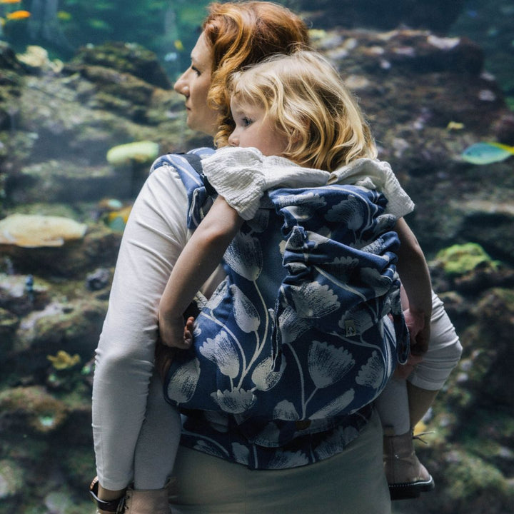 LennyLamb - LennyPreschool Carrier - Viridiflora Royal Baby (100% Bamboo Viscose) - Cloth and Carry