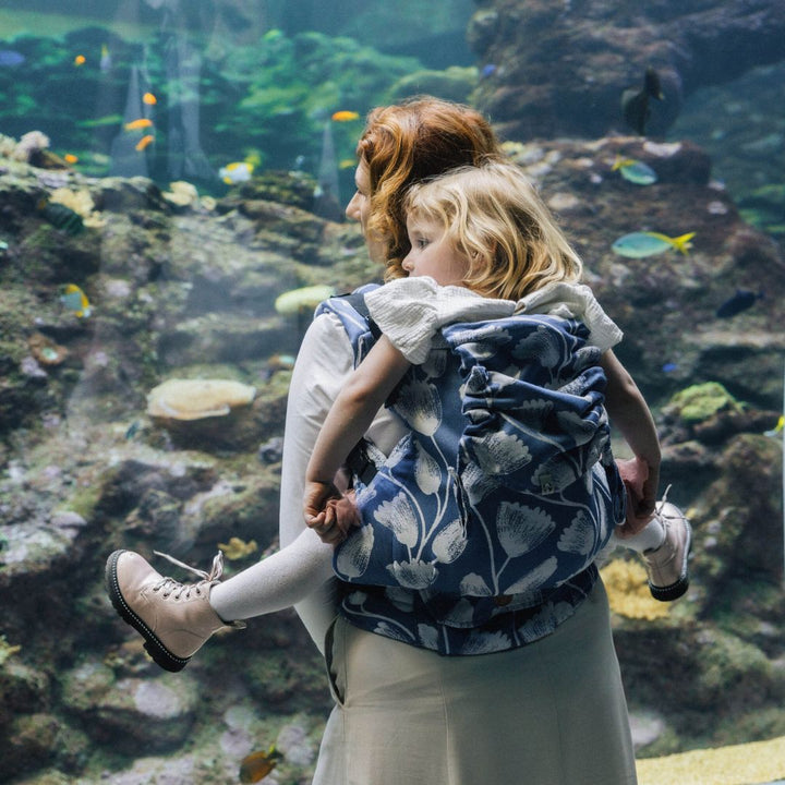 LennyLamb - LennyPreschool Carrier - Viridiflora Royal Baby (100% Bamboo Viscose) - Cloth and Carry