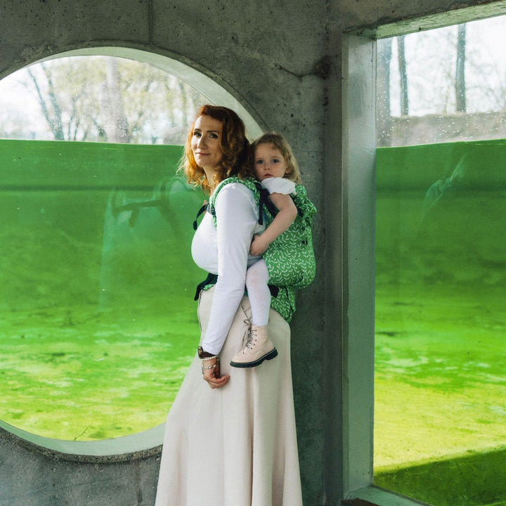 LennyLamb - LennyPreschool Carrier - Enchanted Nook Evergreen (Cotton/TENCEL) - Cloth and Carry