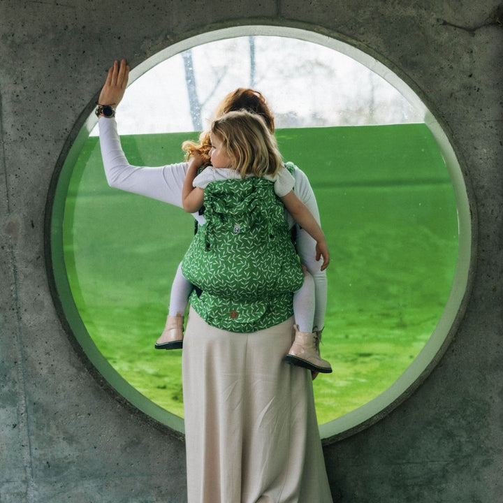 LennyLamb - LennyPreschool Carrier - Enchanted Nook Evergreen (Cotton/TENCEL) - Cloth and Carry