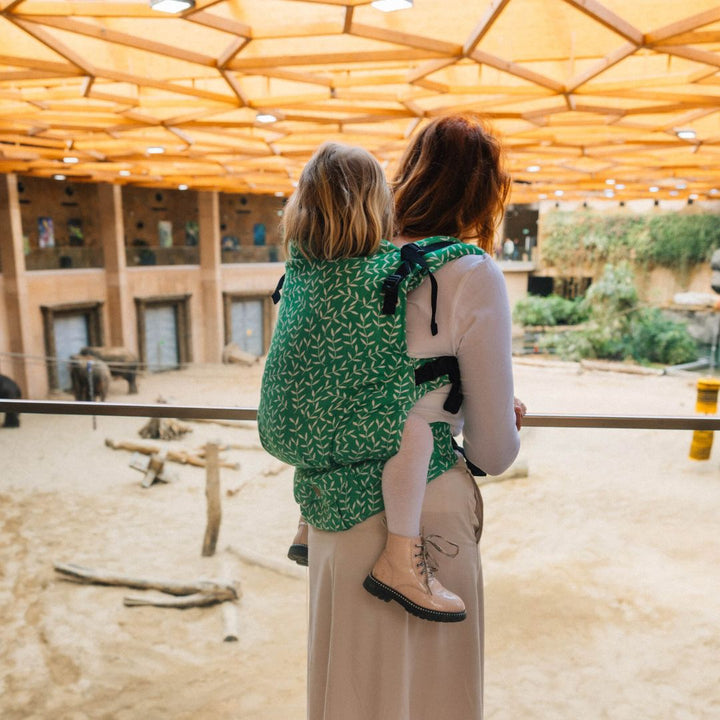 LennyLamb - LennyPreschool Carrier - Enchanted Nook Evergreen (Cotton/TENCEL) - Cloth and Carry