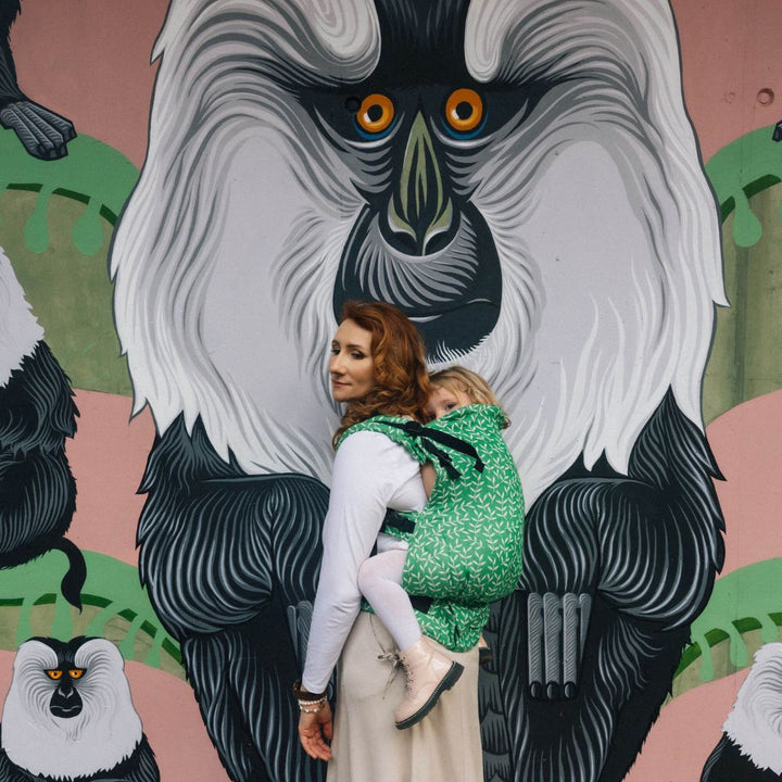 LennyLamb - LennyPreschool Carrier - Enchanted Nook Evergreen (Cotton/TENCEL) - Cloth and Carry