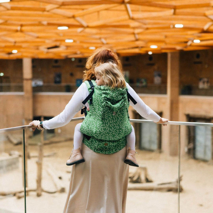 LennyLamb - LennyPreschool Carrier - Enchanted Nook Evergreen (Cotton/TENCEL) - Cloth and Carry
