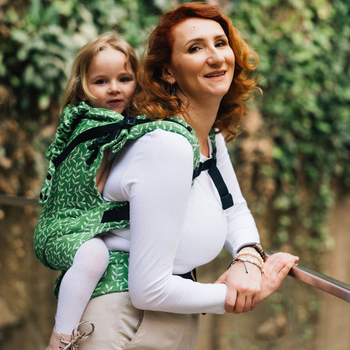 LennyLamb - LennyPreschool Carrier - Enchanted Nook Evergreen (Cotton/TENCEL) - Cloth and Carry