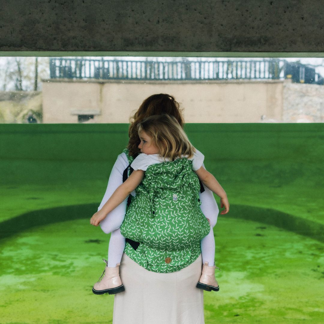LennyLamb - LennyPreschool Carrier - Enchanted Nook Evergreen (Cotton/TENCEL) - Cloth and Carry