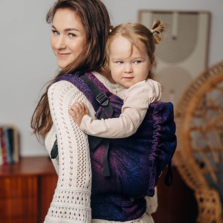 LennyLamb - LennyPreschool Carrier - Wild Wine Bouquet (100% Cotton) - Cloth and Carry