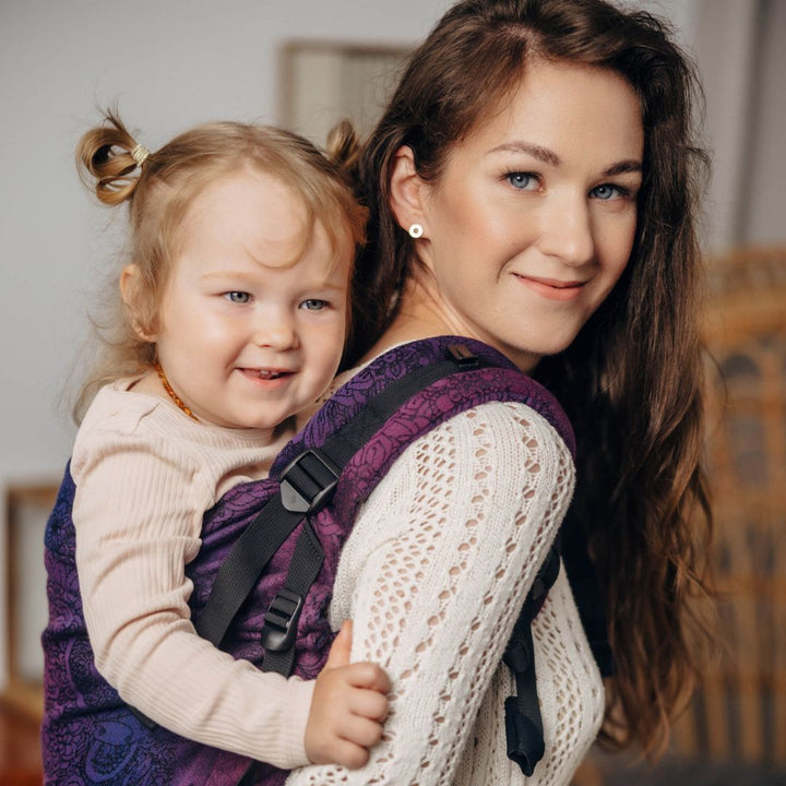 LennyLamb - LennyPreschool Carrier - Wild Wine Bouquet (100% Cotton) - Cloth and Carry