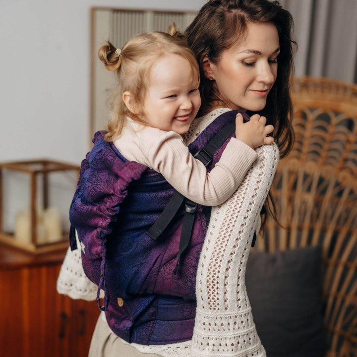 LennyLamb - LennyPreschool Carrier - Wild Wine Bouquet (100% Cotton) - Cloth and Carry