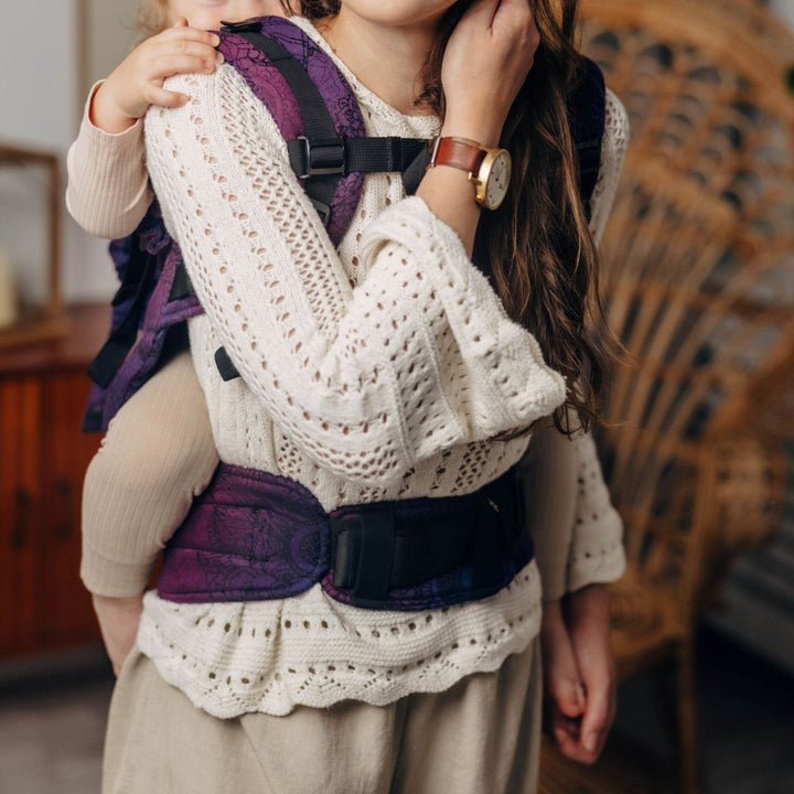 LennyLamb - LennyPreschool Carrier - Wild Wine Bouquet (100% Cotton) - Cloth and Carry
