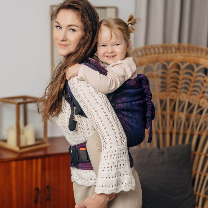 LennyLamb - LennyPreschool Carrier - Wild Wine Bouquet (100% Cotton) - Cloth and Carry