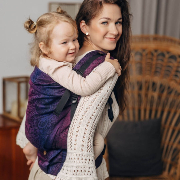 LennyLamb - LennyPreschool Carrier - Wild Wine Bouquet (100% Cotton) - Cloth and Carry