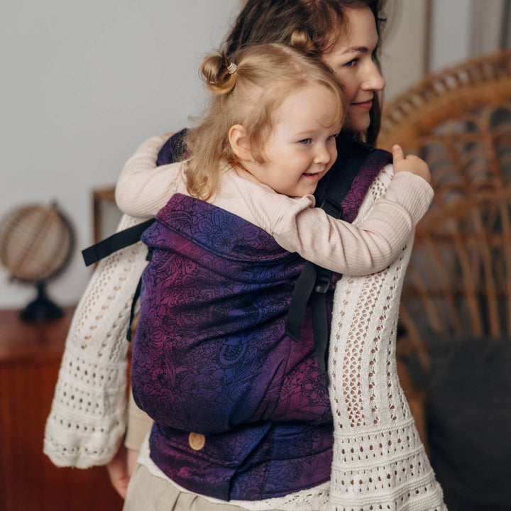 LennyLamb - LennyPreschool Carrier - Wild Wine Bouquet (100% Cotton) - Cloth and Carry