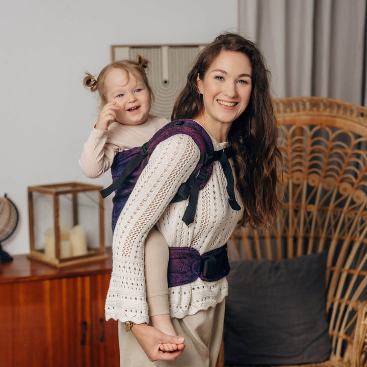 LennyLamb - LennyPreschool Carrier - Wild Wine Bouquet (100% Cotton) - Cloth and Carry