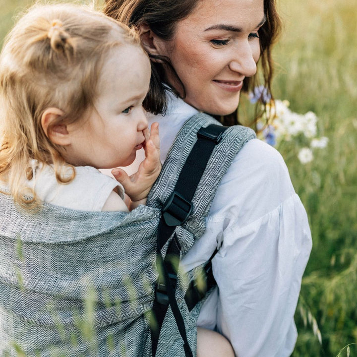 LennyLamb - LennyPreschool Carrier - Arrow Wave (100% Linen) - Cloth and Carry