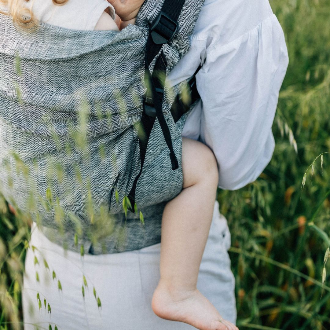 LennyLamb - LennyPreschool Carrier - Arrow Wave (100% Linen) - Cloth and Carry