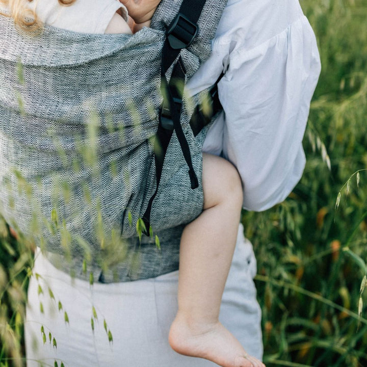 LennyLamb - LennyPreschool Carrier - Arrow Wave (100% Linen) - Cloth and Carry