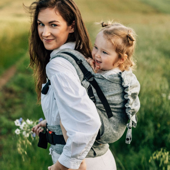 LennyLamb - LennyPreschool Carrier - Arrow Wave (100% Linen) - Cloth and Carry