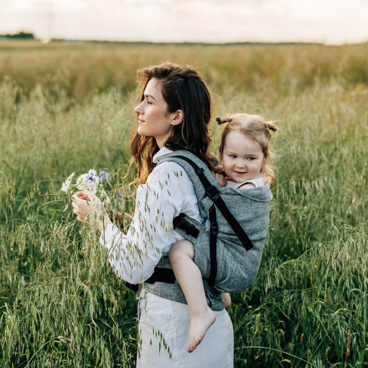 LennyLamb - LennyPreschool Carrier - Arrow Wave (100% Linen) - Cloth and Carry