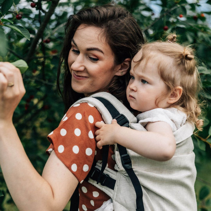 LennyLamb - LennyPreschool Carrier - Arrow Whisper (100% Linen) - Cloth and Carry