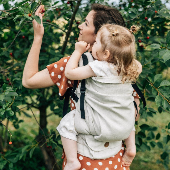 LennyLamb - LennyPreschool Carrier - Arrow Whisper (100% Linen) - Cloth and Carry