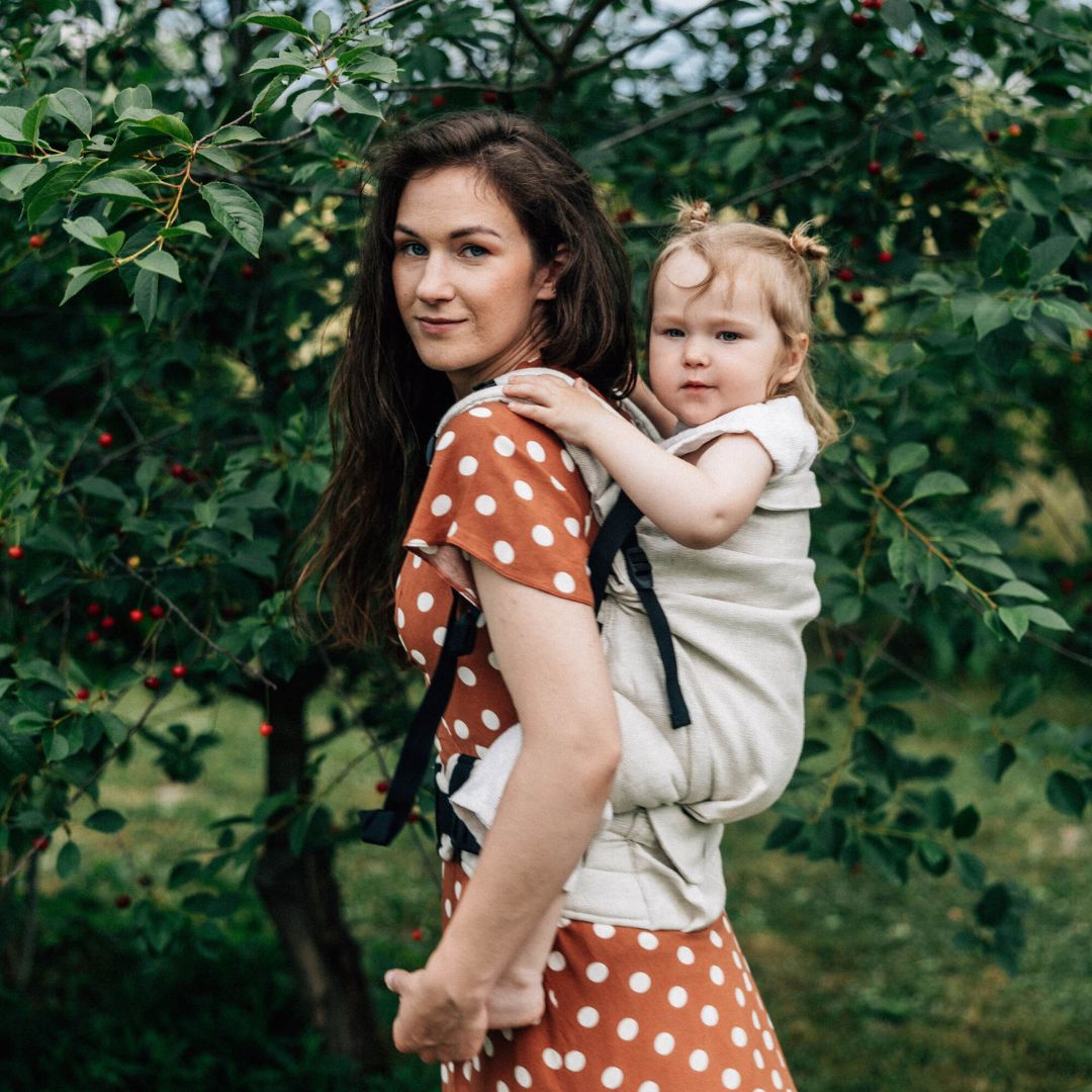 LennyLamb - LennyPreschool Carrier - Arrow Whisper (100% Linen) - Cloth and Carry