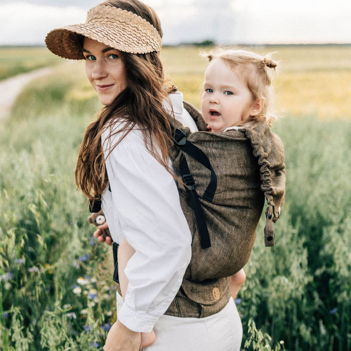 LennyLamb - LennyPreschool Carrier - Arrow Wood (100% Linen) - Cloth and Carry