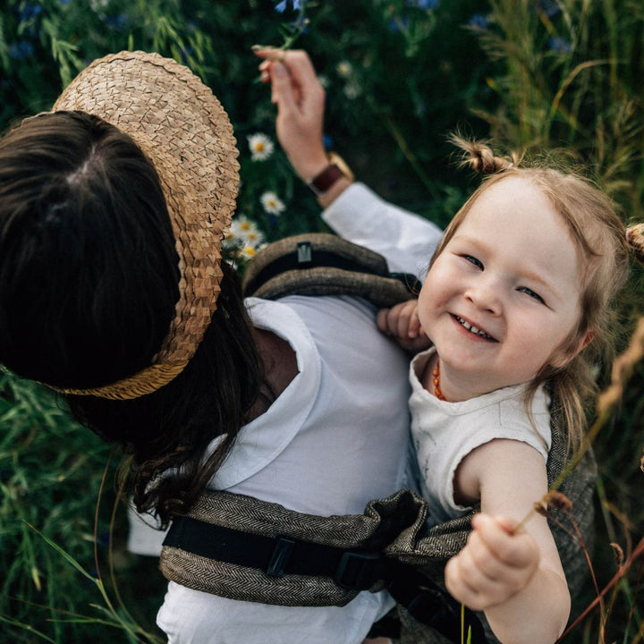 LennyLamb - LennyPreschool Carrier - Arrow Wood (100% Linen) - Cloth and Carry