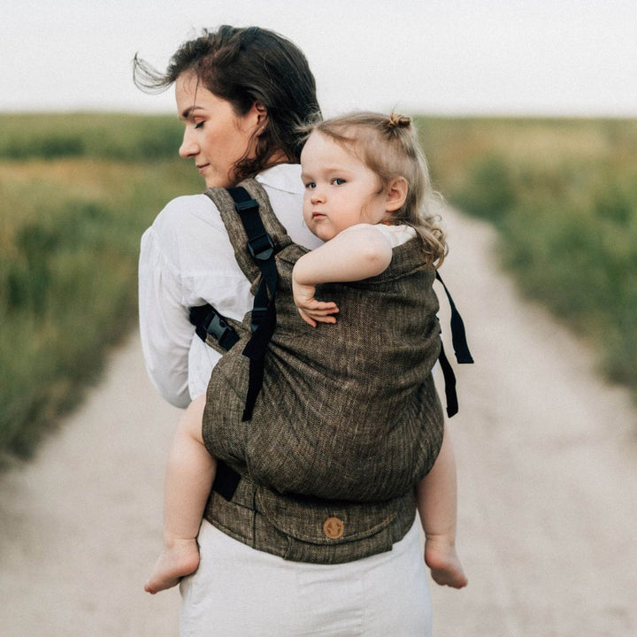 LennyLamb - LennyPreschool Carrier - Arrow Wood (100% Linen) - Cloth and Carry