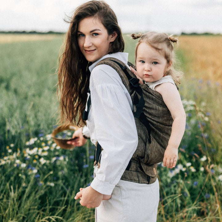 LennyLamb - LennyPreschool Carrier - Arrow Wood (100% Linen) - Cloth and Carry