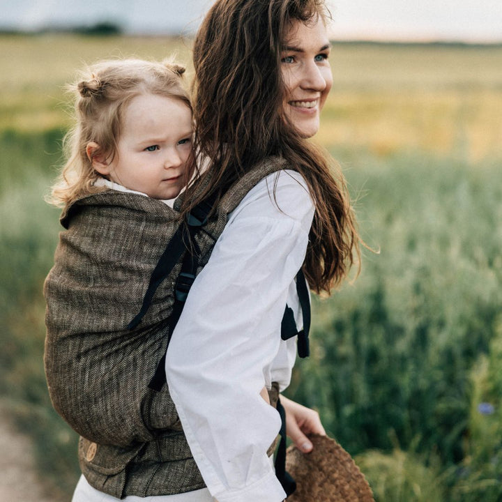 LennyLamb - LennyPreschool Carrier - Arrow Wood (100% Linen) - Cloth and Carry