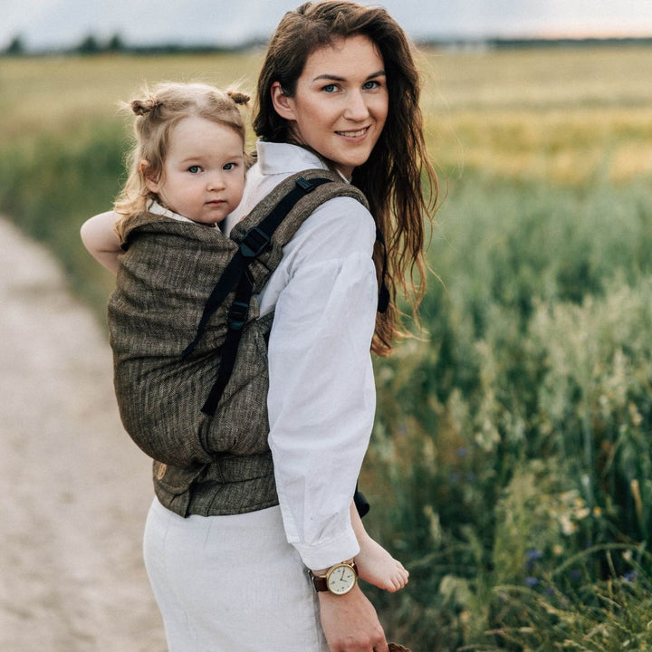 LennyLamb - LennyPreschool Carrier - Arrow Wood (100% Linen) - Cloth and Carry
