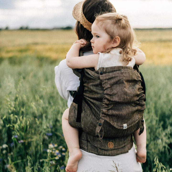 LennyLamb - LennyPreschool Carrier - Arrow Wood (100% Linen) - Cloth and Carry