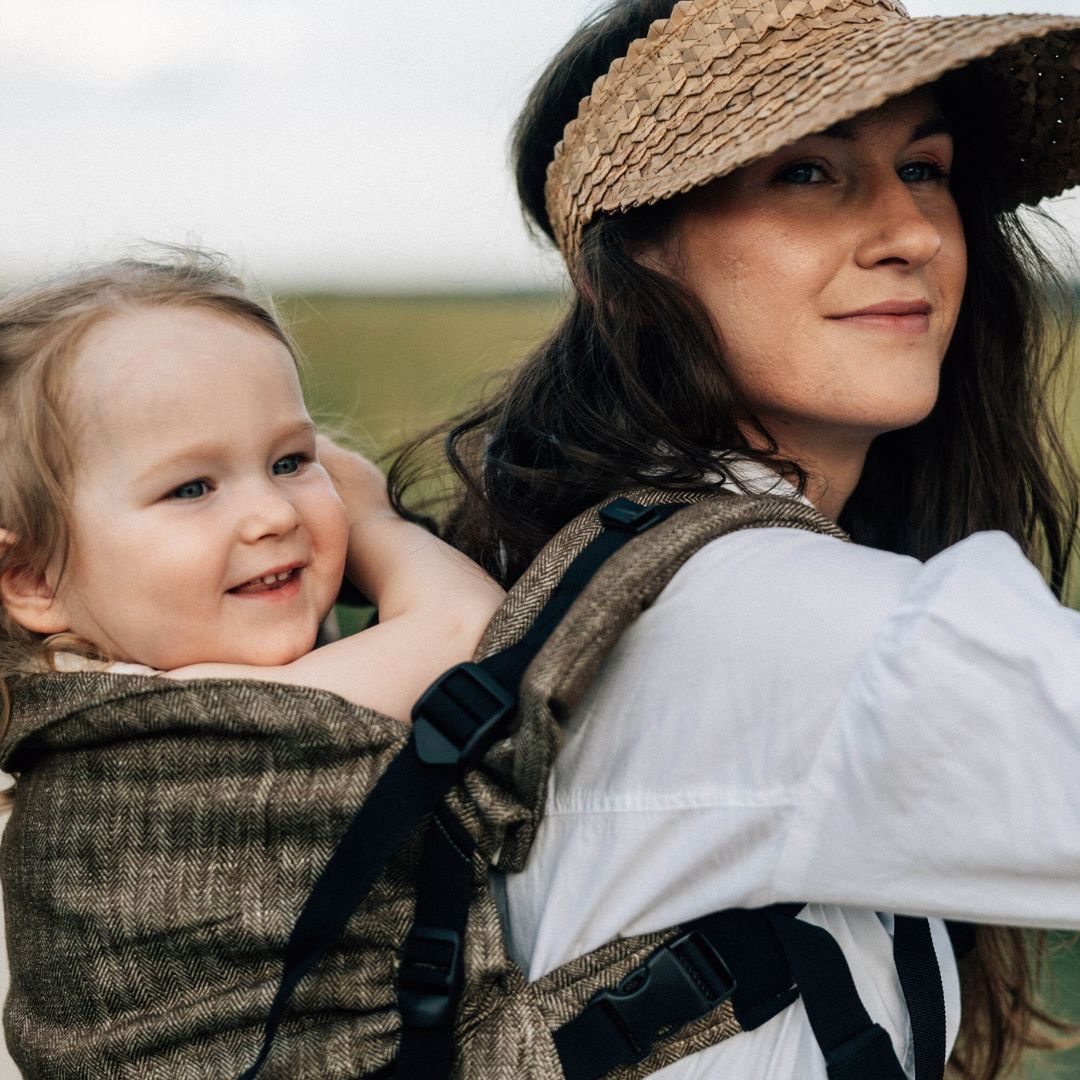 LennyLamb - LennyPreschool Carrier - Arrow Wood (100% Linen) - Cloth and Carry