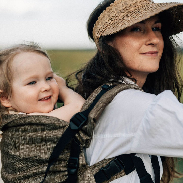 LennyLamb - LennyPreschool Carrier - Arrow Wood (100% Linen) - Cloth and Carry