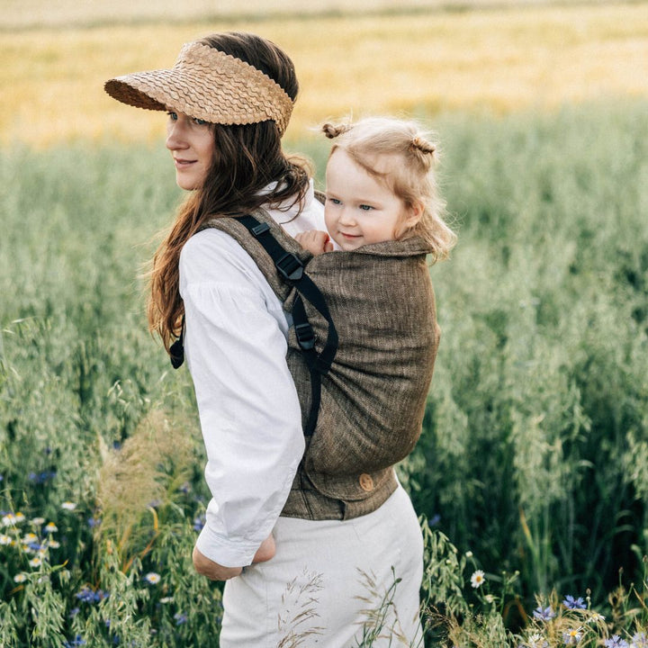 LennyLamb - LennyPreschool Carrier - Arrow Wood (100% Linen) - Cloth and Carry