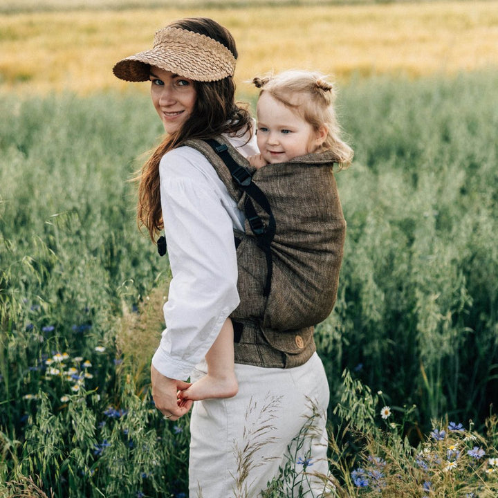 LennyLamb - LennyPreschool Carrier - Arrow Wood (100% Linen) - Cloth and Carry