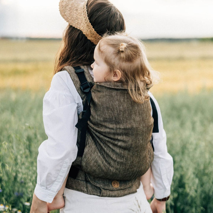 LennyLamb - LennyPreschool Carrier - Arrow Wood (100% Linen) - Cloth and Carry