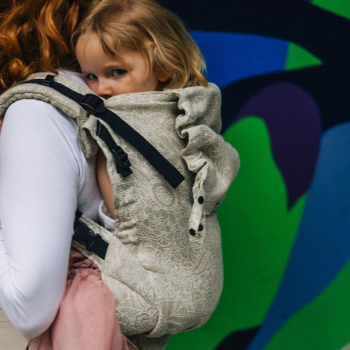 LennyLamb - LennyPreschool Carrier - Wild Wine Path (Linen Blend) - Cloth and Carry