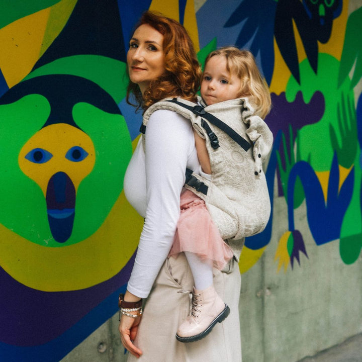 LennyLamb - LennyPreschool Carrier - Wild Wine Path (Linen Blend) - Cloth and Carry
