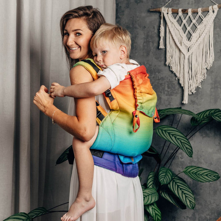 LennyLamb - LennyPreschool Carrier - Rainbow Baby (100% Cotton) - Cloth and Carry