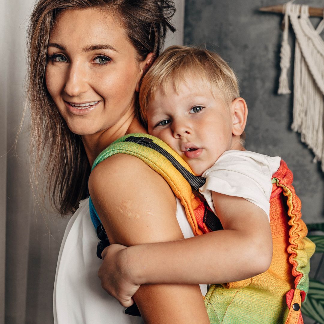 LennyLamb - LennyPreschool Carrier - Rainbow Baby (100% Cotton) - Cloth and Carry