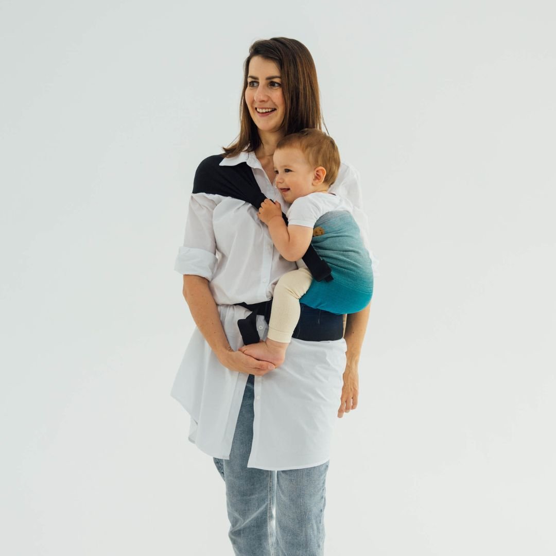 LennyLamb - LennyHip - Adjustable Hip Baby Carrier - Airglow - Cloth and Carry