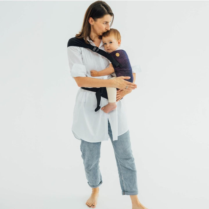 LennyLamb - LennyHip - Adjustable Hip Baby Carrier - Wild Wine Bouquet - Cloth and Carry