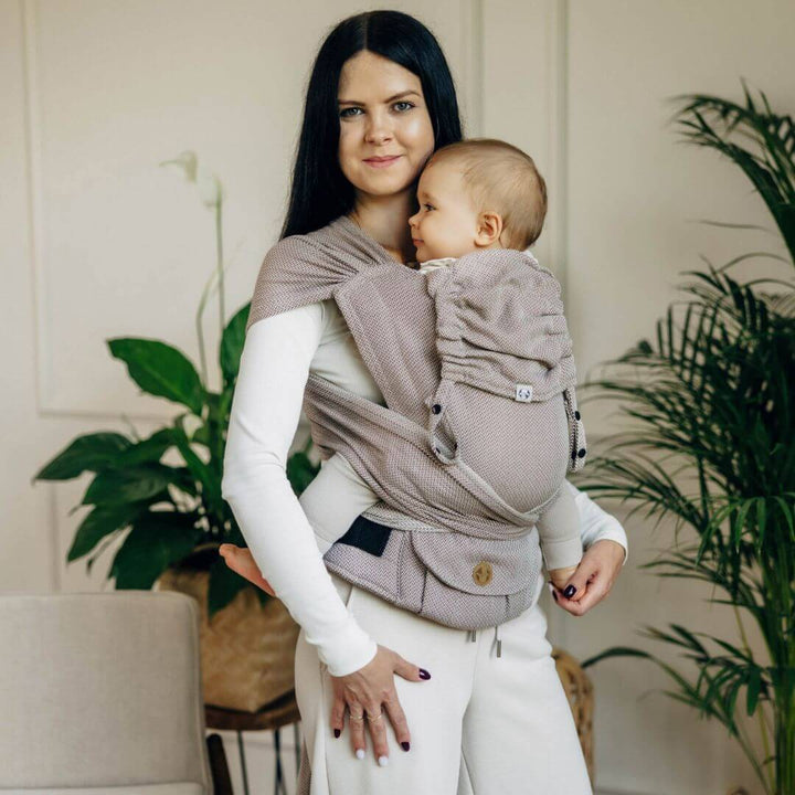 LennyLamb-LennyHybrid Half Buckle Baby Carrier - Rainforest Nocturnal (Cotton/Tencel) *PRE-ORDER* - Cloth and Carry