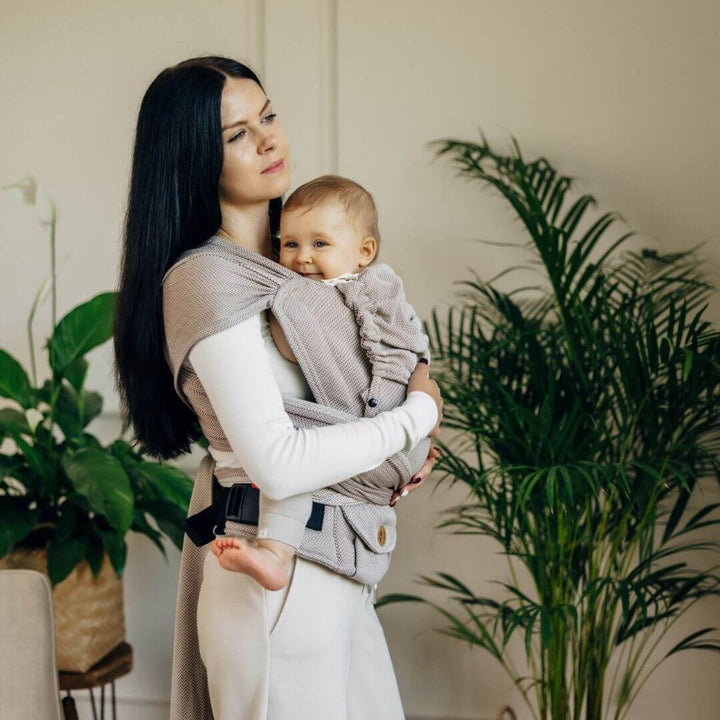 LennyLamb-LennyHybrid Half Buckle Baby Carrier - Rainforest Nocturnal (Cotton/Tencel) *PRE-ORDER* - Cloth and Carry