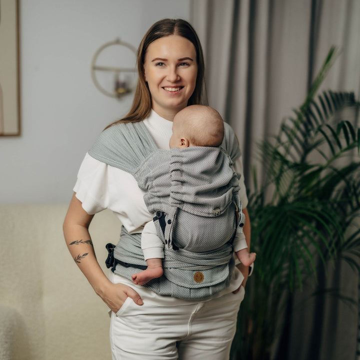 LennyLamb - LennyHybrid Half Buckle Baby Carrier - Cloth and Carry